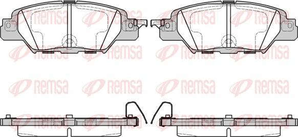 Remsa 1677.00 - Əyləc altlığı dəsti, əyləc diski furqanavto.az