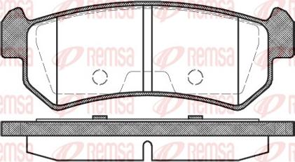 Remsa 1048.00 - Əyləc altlığı dəsti, əyləc diski furqanavto.az