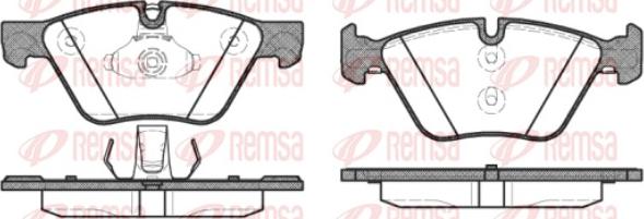 Remsa 1052.30 - Əyləc altlığı dəsti, əyləc diski furqanavto.az