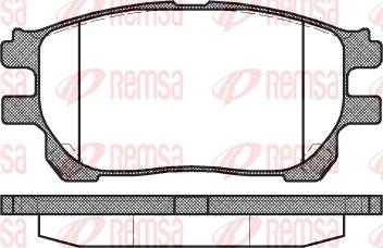 Remsa 1143.00 - Əyləc altlığı dəsti, əyləc diski furqanavto.az