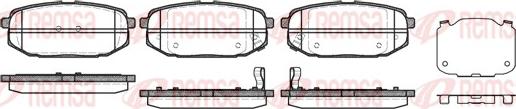 Remsa 1147.02 - Əyləc altlığı dəsti, əyləc diski furqanavto.az