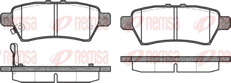 Remsa 1188.01 - Əyləc altlığı dəsti, əyləc diski furqanavto.az