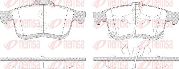 Remsa 1183.42 - Əyləc altlığı dəsti, əyləc diski furqanavto.az