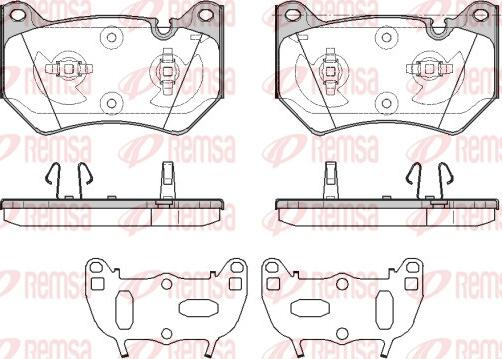 Remsa 1839.10 - Əyləc altlığı dəsti, əyləc diski furqanavto.az