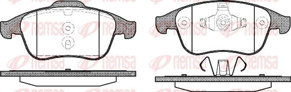 Remsa 1350.00 - Əyləc altlığı dəsti, əyləc diski furqanavto.az