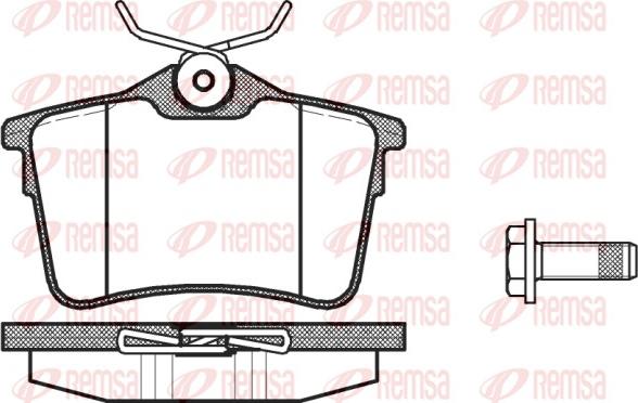 Remsa 1382.00 - Əyləc altlığı dəsti, əyləc diski furqanavto.az