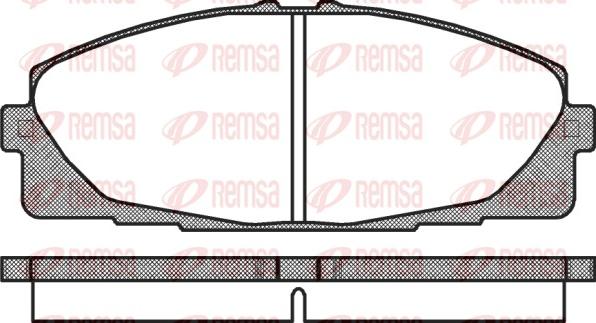 Remsa 1325.00 - Əyləc altlığı dəsti, əyləc diski furqanavto.az