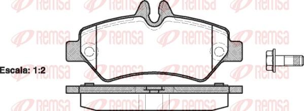 Remsa 1246.00 - Əyləc altlığı dəsti, əyləc diski www.furqanavto.az