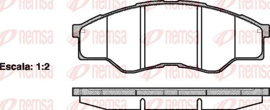 Remsa 1266.00 - Əyləc altlığı dəsti, əyləc diski furqanavto.az