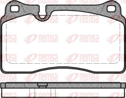 Remsa 1200.30 - Əyləc altlığı dəsti, əyləc diski furqanavto.az