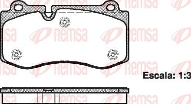 Remsa 1202.00 - Əyləc altlığı dəsti, əyləc diski www.furqanavto.az