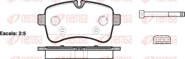 Remsa 1282.00 - Əyləc altlığı dəsti, əyləc diski furqanavto.az