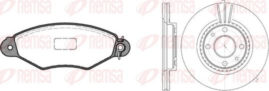 Remsa 8643.05 - Əyləc dəsti, diskli əyləclər furqanavto.az