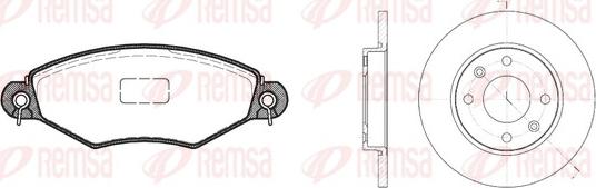 Remsa 8643.02 - Əyləc dəsti, diskli əyləclər furqanavto.az