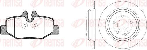 Remsa 81110.00 - Əyləc altlığı dəsti, əyləc diski furqanavto.az