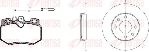 Remsa 8170.04 - Əyləc dəsti, diskli əyləclər furqanavto.az