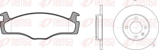 Remsa 8171.01 - Əyləc dəsti, diskli əyləclər www.furqanavto.az