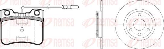 Remsa 8247.02 - Əyləc dəsti, diskli əyləclər furqanavto.az