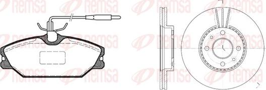 Remsa 8208.01 - Əyləc dəsti, diskli əyləclər furqanavto.az