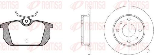 Remsa 8231.00 - Əyləc dəsti, diskli əyləclər furqanavto.az