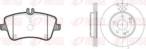 Remsa 8768.00 - Əyləc dəsti, diskli əyləclər furqanavto.az