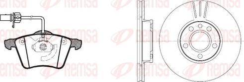 Remsa 8721.00 - Əyləc dəsti, diskli əyləclər furqanavto.az