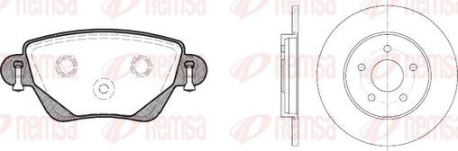 Remsa 8777.00 - Əyləc dəsti, diskli əyləclər furqanavto.az