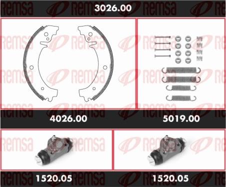 Remsa 3026.00 - Əyləc Başlığı Dəsti furqanavto.az