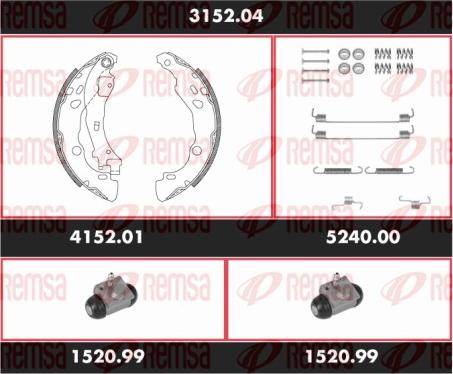 Remsa 3152.04 - Əyləc Başlığı Dəsti furqanavto.az