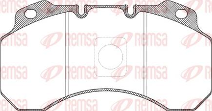 Remsa JCA 680.00 - Əyləc altlığı dəsti, əyləc diski furqanavto.az