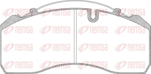 Remsa JCA 814.00 - Əyləc altlığı dəsti, əyləc diski furqanavto.az