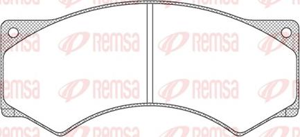 Remsa JCA 277.00 - Əyləc altlığı dəsti, əyləc diski furqanavto.az