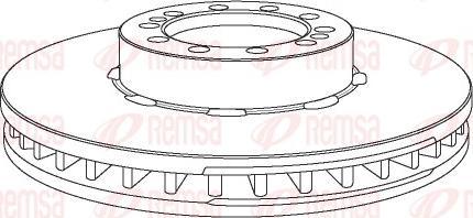 Remsa NCA1067.20 - Əyləc Diski furqanavto.az