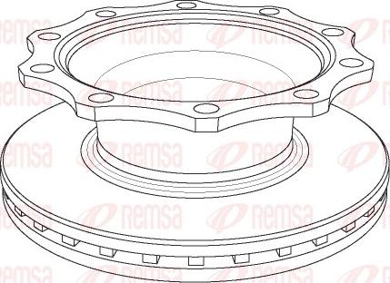 Remsa NCA1078.20 - Əyləc Diski furqanavto.az