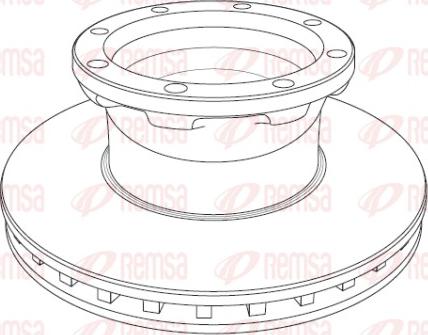 Remsa NCA1195.20 - Əyləc Diski furqanavto.az
