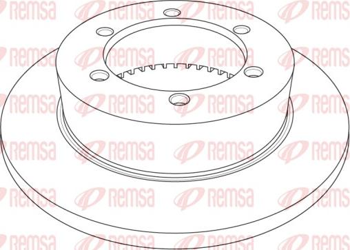 Remsa NCA1214.10 - Əyləc Diski furqanavto.az