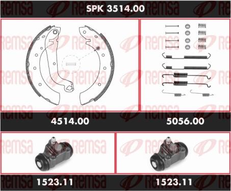 Remsa SPK 3514.00 - Əyləc Başlığı Dəsti furqanavto.az