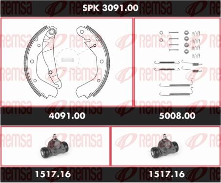 Remsa SPK 3091.00 - Əyləc Başlığı Dəsti furqanavto.az