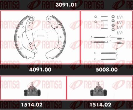 Remsa SPK 3091.01 - Əyləc Başlığı Dəsti furqanavto.az