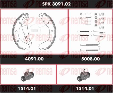 Remsa SPK 3091.02 - Əyləc Başlığı Dəsti furqanavto.az