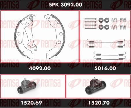 Remsa SPK 3092.00 - Əyləc Başlığı Dəsti furqanavto.az