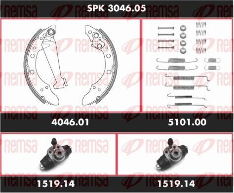 Remsa SPK 3046.05 - Əyləc Başlığı Dəsti furqanavto.az