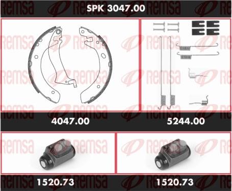 Remsa SPK 3047.00 - Əyləc Başlığı Dəsti furqanavto.az