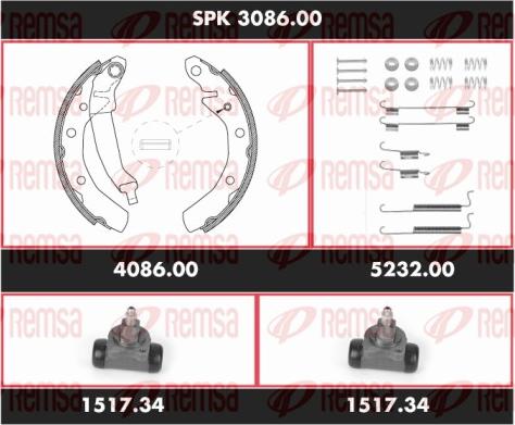 Remsa SPK 3086.00 - Əyləc Başlığı Dəsti furqanavto.az