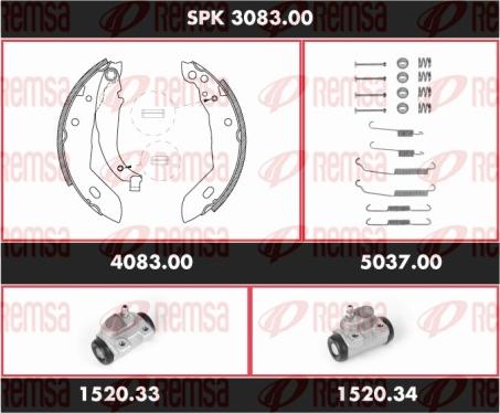 Remsa SPK 3083.00 - Əyləc Başlığı Dəsti furqanavto.az