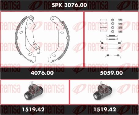 Remsa SPK 3076.00 - Əyləc Başlığı Dəsti furqanavto.az