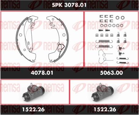 Remsa SPK 3078.01 - Əyləc Başlığı Dəsti furqanavto.az