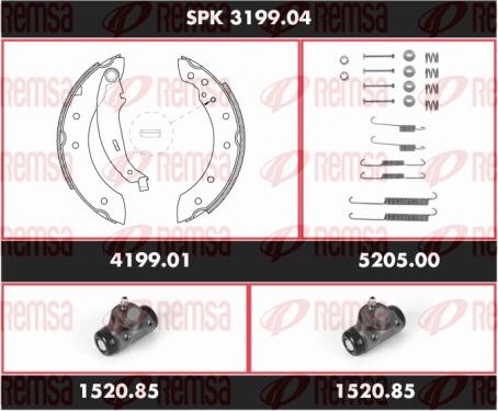 Remsa SPK 3199.04 - Əyləc Başlığı Dəsti furqanavto.az