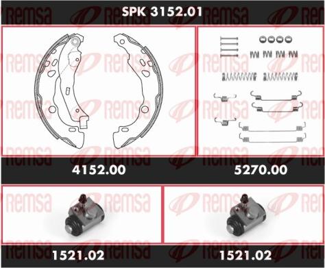 Remsa SPK 3152.01 - Əyləc Başlığı Dəsti furqanavto.az