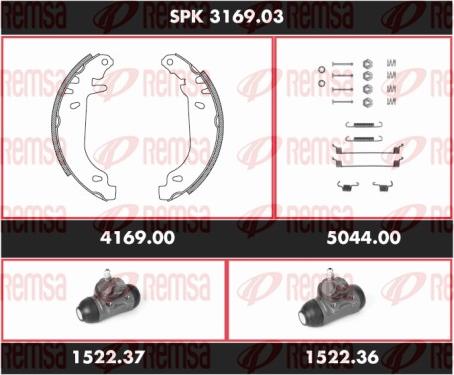 Remsa SPK 3169.03 - Əyləc Başlığı Dəsti furqanavto.az